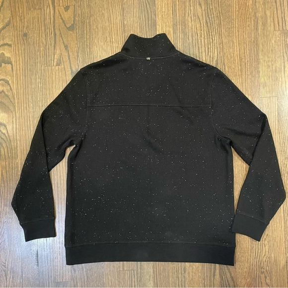 NWOT Billy Reid Mens Long Sleeve Donegal Half Zip Pullover Sweater Charcoal XL - Picture 9 of 9